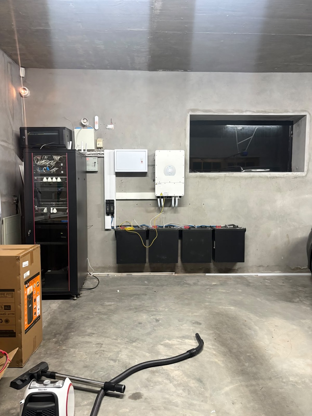 Inverter and battery backup installation