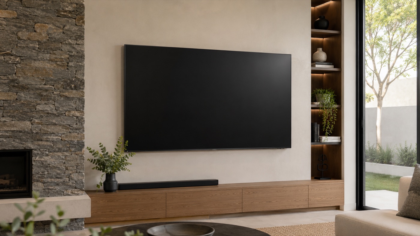 Samsung anti-glare TV installation