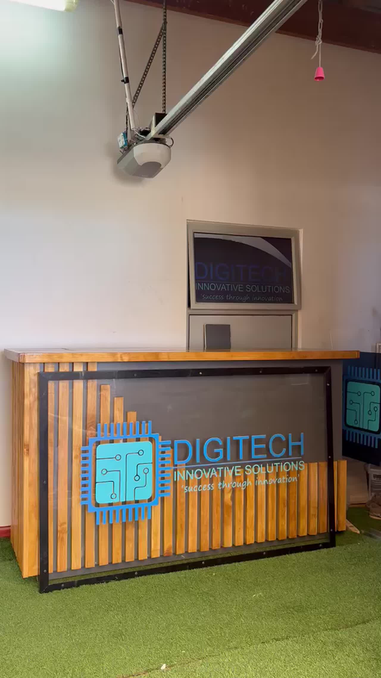 Custom automated server cabinet built in-house